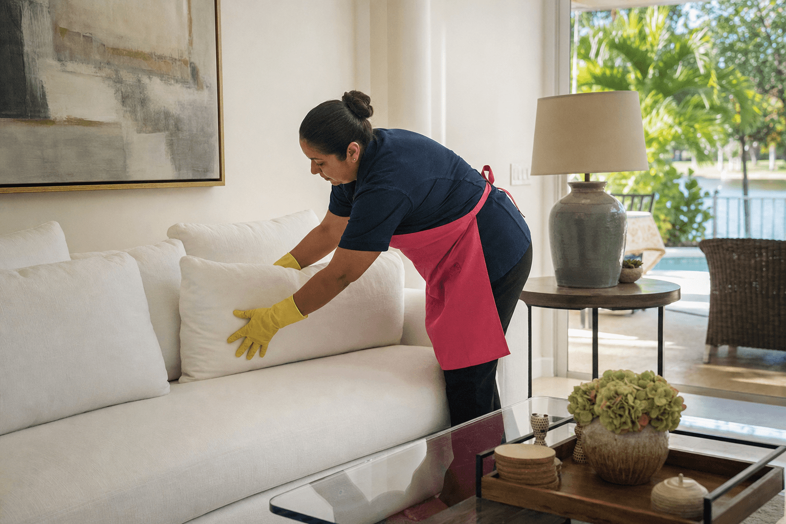 A bright, spotless home after a one-time clean