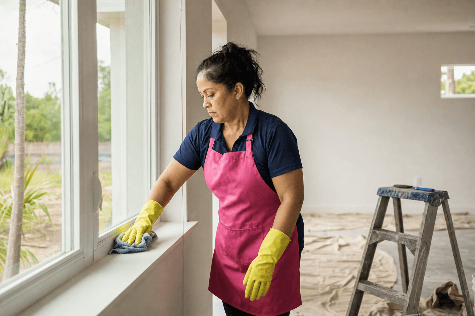 Post-Construction Cleaning in a real home